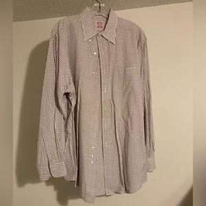 Brooks Brothers Button Down Long Sleeve Shirt Neck 16.5